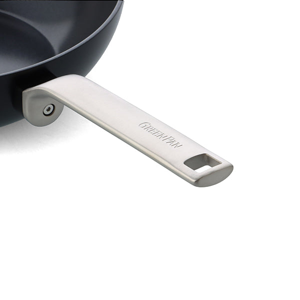 Wok aluminium antiadhésif noir 28 cm Evolution Green pan - Mathon - 4