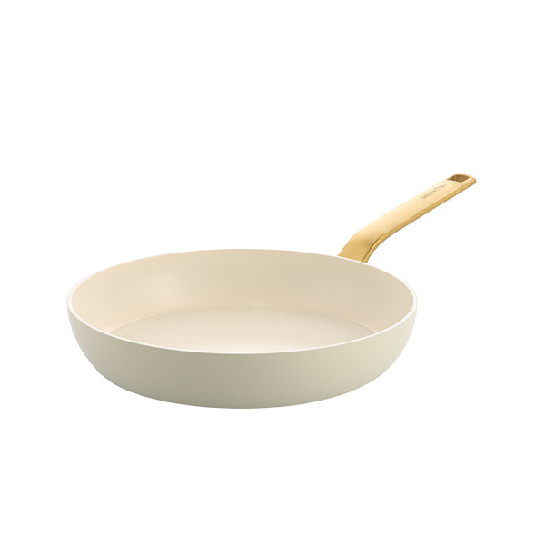 Poêle aluminium antiadhésive crème 28 cm Evolution Green pan - Mathon - 1