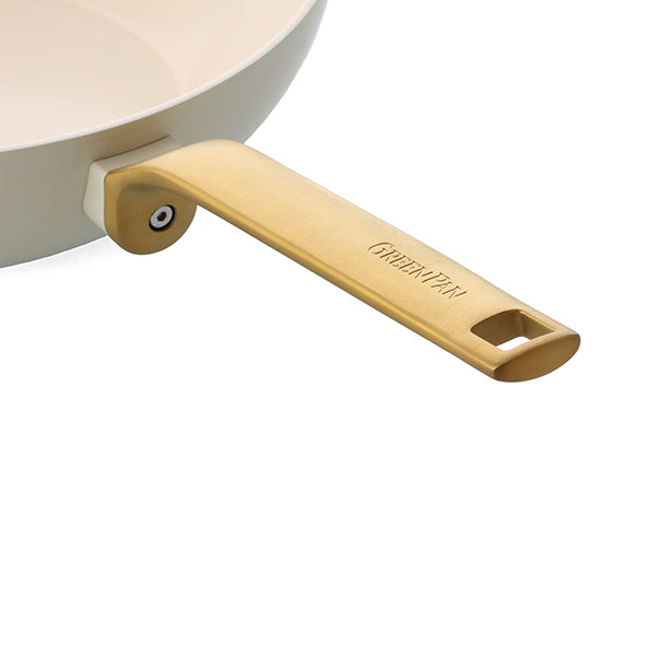 Poêle aluminium antiadhésive crème 28 cm Evolution Green pan - Mathon - 4