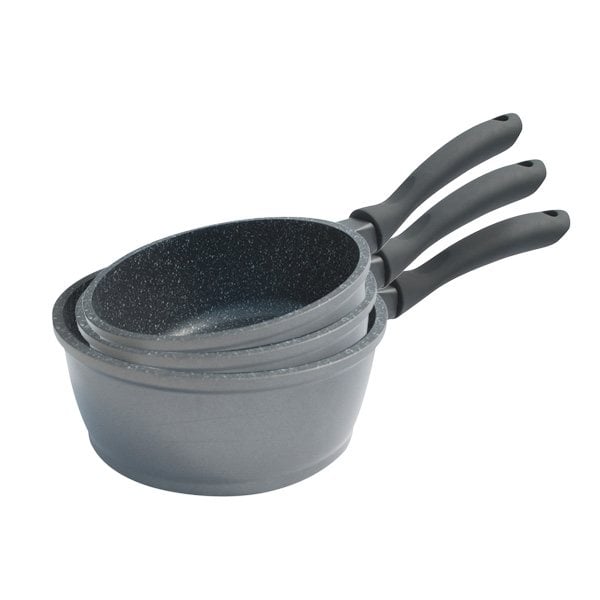 Lot 3 casseroles revêtement Dur comme la pierre 16, 18 et 20 cm Mathon - Mathon