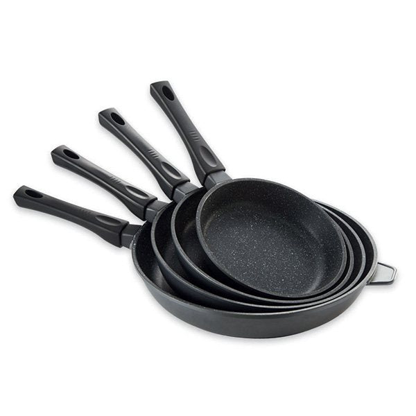 Lot 4 poêles revêtement Dur comme la pierre 20, 24, 28 et 32 cm Mathon - Mathon