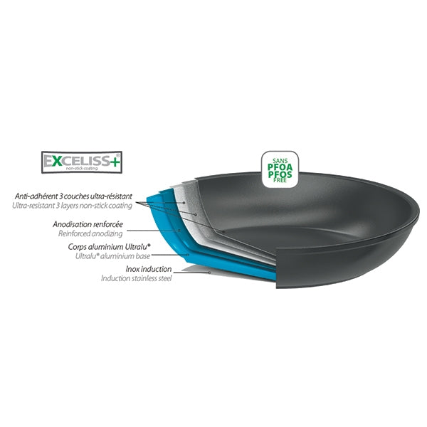 Poêle Cookway amovible 24 cm Cristel - Mathon - 2