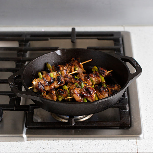 Poêle grill ronde en fonte naturelle 26 cm  Lodge - Mathon - 2