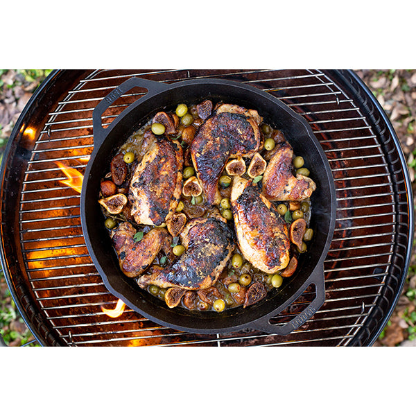 Poêle grill ronde en fonte naturelle 26 cm  Lodge - Mathon - 4