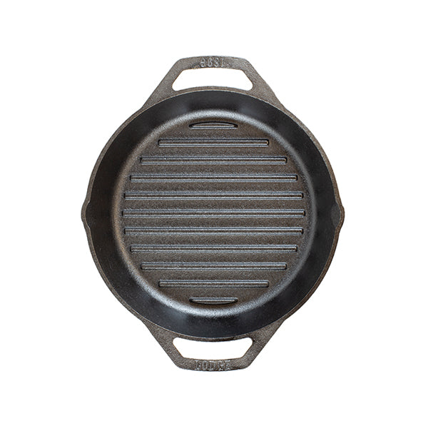 Poêle grill ronde en fonte naturelle 26 cm  Lodge - Mathon - 3