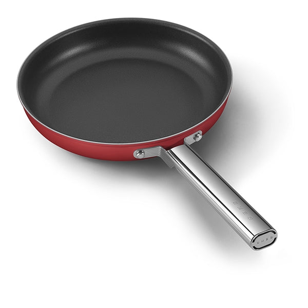 Poêle aluminium antiadhésive 28 cm rouge mat Smeg - Mathon - 3