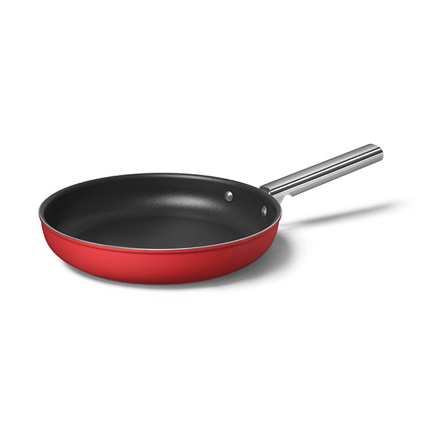 Poêle aluminium antiadhésive 28 cm rouge mat Smeg - Mathon - 4