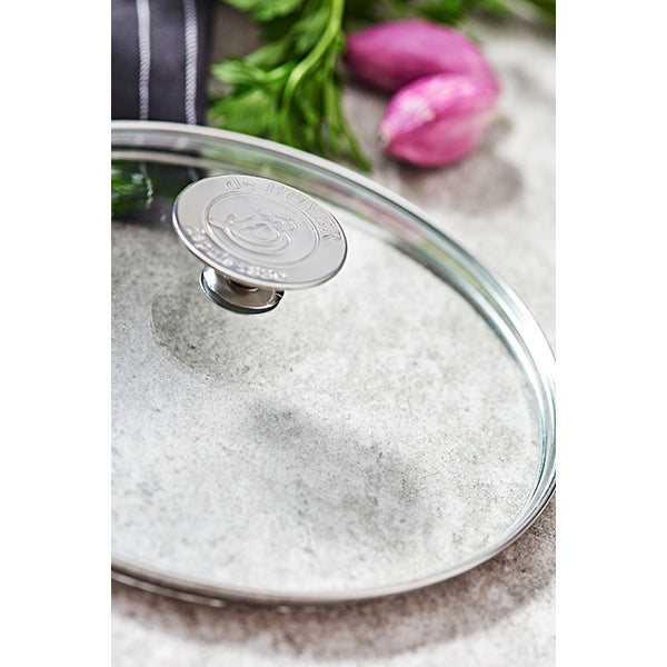 Couvercle en verre cerclé inox 16 cm De Buyer - Mathon - 3