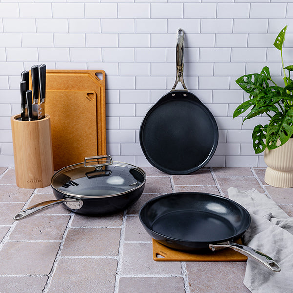 Poêle à crêpes aluminium avec revêtement céramique Castel’Pro Ultralu 24 cm Cristel - Mathon - 6