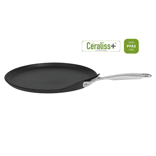 Poêle à crêpes aluminium avec revêtement céramique Castel’Pro Ultralu 24 cm Cristel - Mathon - 4