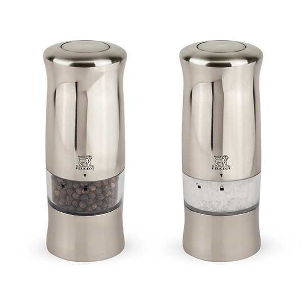 Duo moulins à sel et poivre électriques Zeli en ABS 14 cm Peugeot - Mathon - 1