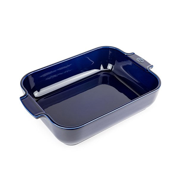 Plat à four céramique Appolia rectangulaire bleu 32 cm Peugeot - Mathon - 1