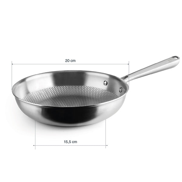 Lot 3 poêles Titanium 20, 24 et 28 cm Lacor - Mathon - 6