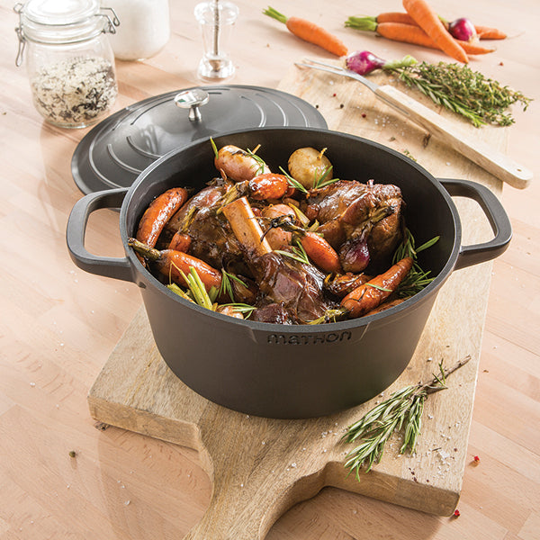 Lot cocotte légère ronde en fonte d