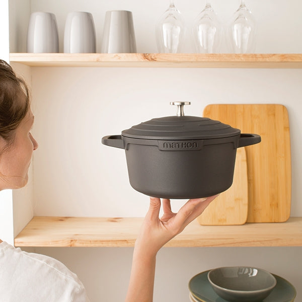 Cocotte légère ronde en fonte d