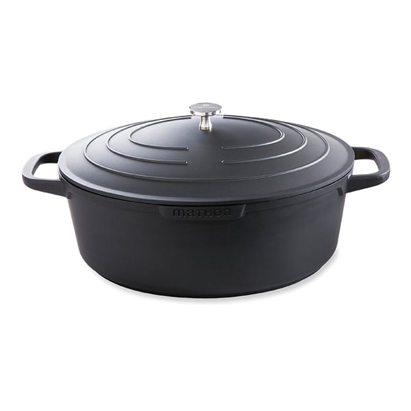 Grande cocotte légère ovale en fonte d