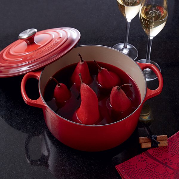 Cocotte fonte rond 24 cm cerise Le Creuset - Mathon - 3