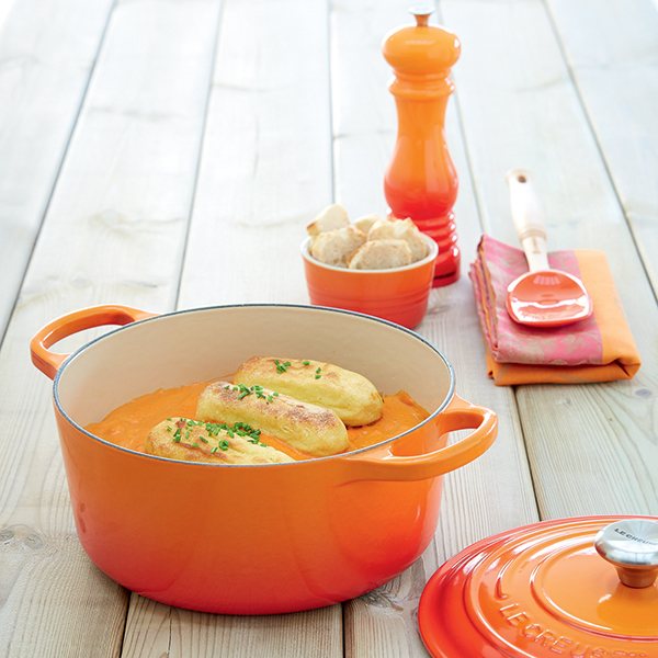 Cocotte fonte rond  24 cm volcanique Le Creuset - Mathon - 3
