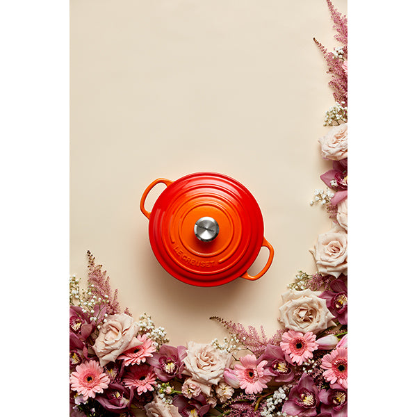 Cocotte fonte rond  24 cm volcanique Le Creuset - Mathon - 5