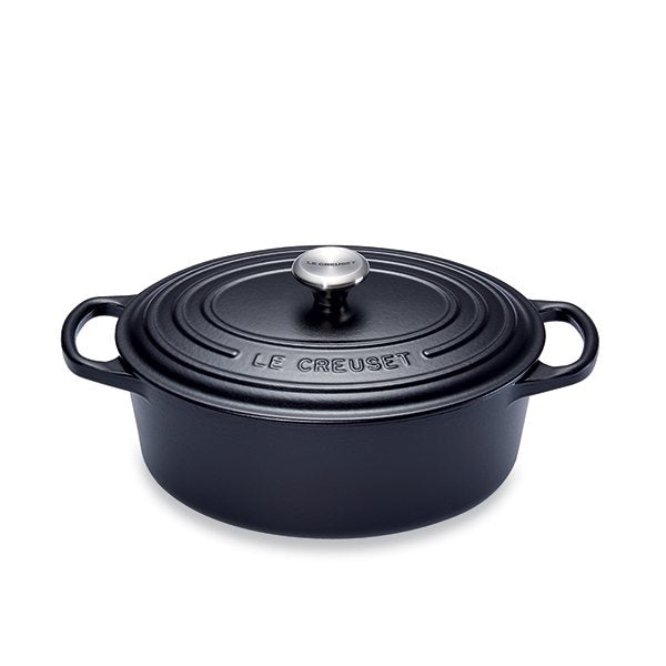 Cocotte fonte ovale 27 cm noir Le Creuset - Mathon - 1