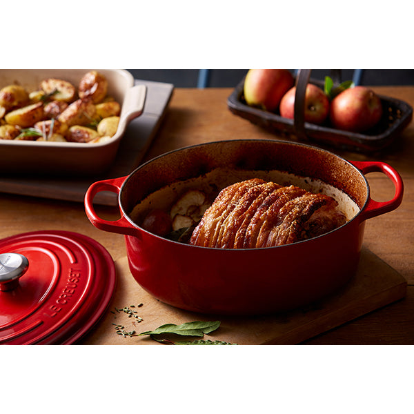 Cocotte fonte ovale cerise 27 cm Le Creuset - Mathon - 2