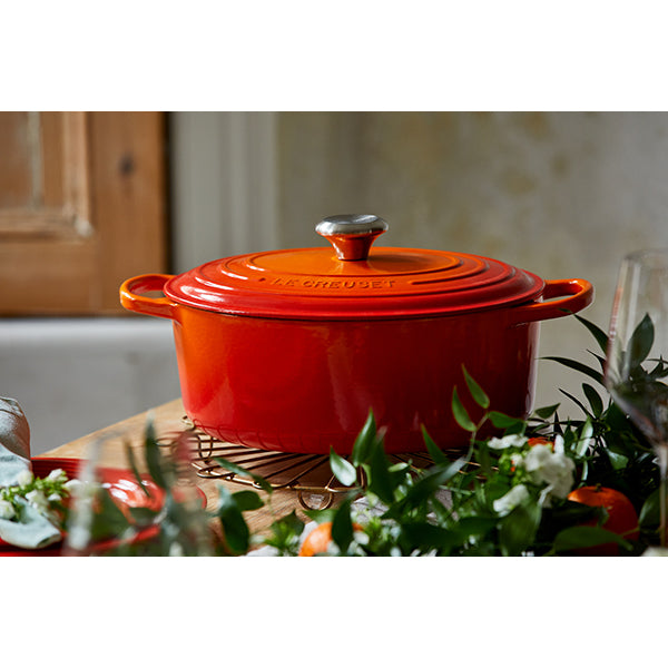 Cocotte fonte ovale volcanique 29 cm Le Creuset - Mathon - 4