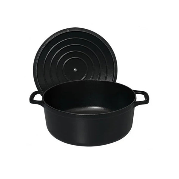 Cocotte ronde en fonte émaillée 20 cm noir mat Chasseur - Mathon - 3