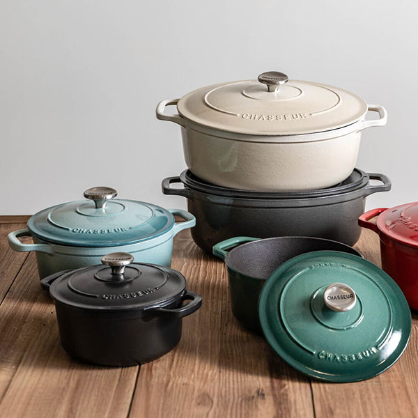 Cocotte ronde en fonte émaillée 24 cm noir mat Chasseur - Mathon - 7