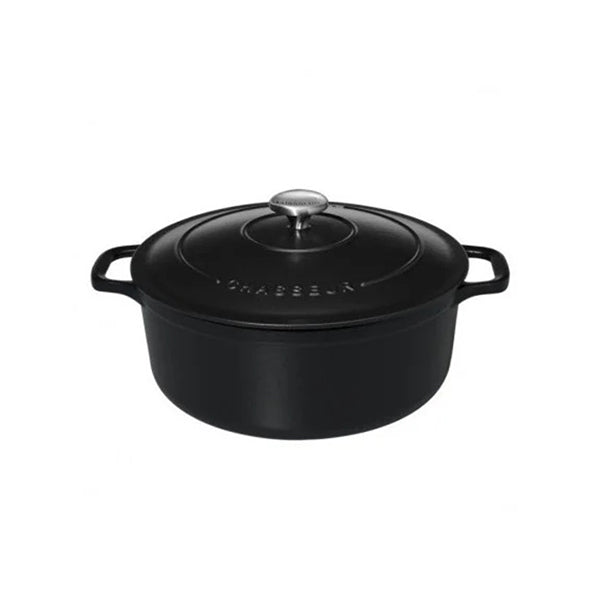 Cocotte ronde en fonte émaillée 24 cm noir mat Chasseur - Mathon - 1