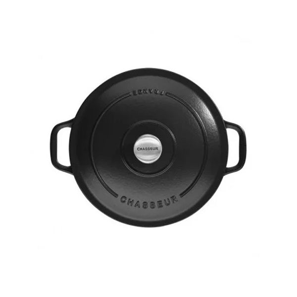 Cocotte ronde en fonte émaillée 24 cm noir mat Chasseur - Mathon - 4