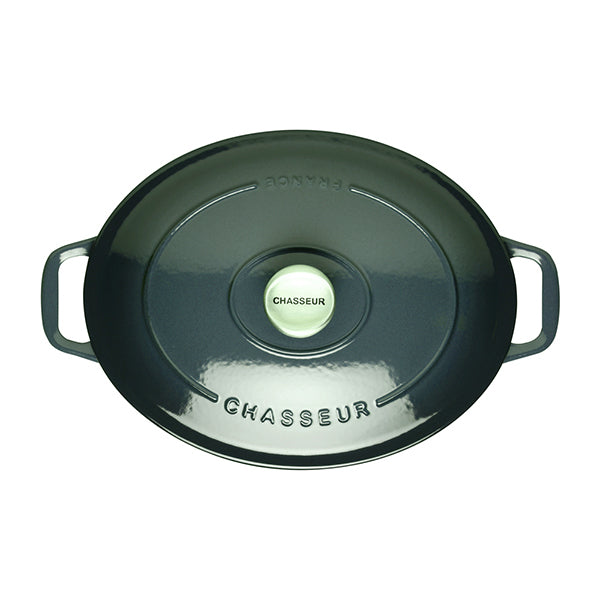 Cocotte ovale en fonte émaillée 29 cm vert mélèze Chasseur - Mathon - 2