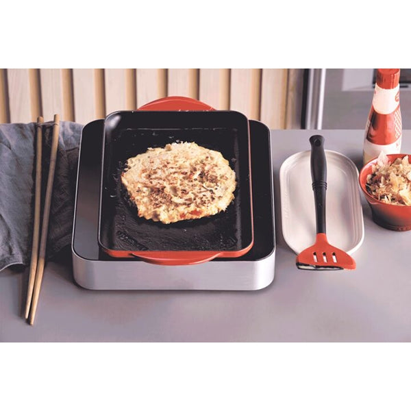 Grill rectangulaire fonte émaillée 32 cm Cerise Le Creuset - Mathon - 2