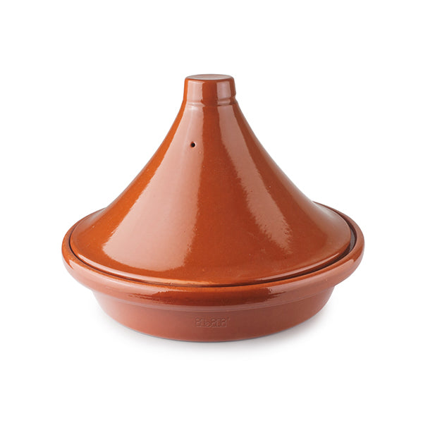 Tajine argile émaillée 32 cm marron  Ibili - Mathon - 1