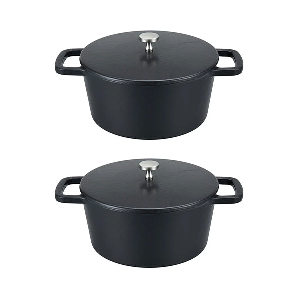 Lot de 2 mini cocottes rondes 10 cm Baumalu - Mathon - 1