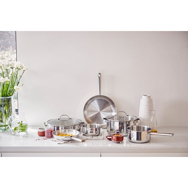 Sauteuse tout inox Cicla 28 cm et couvercle en verre Beka - Mathon - 4