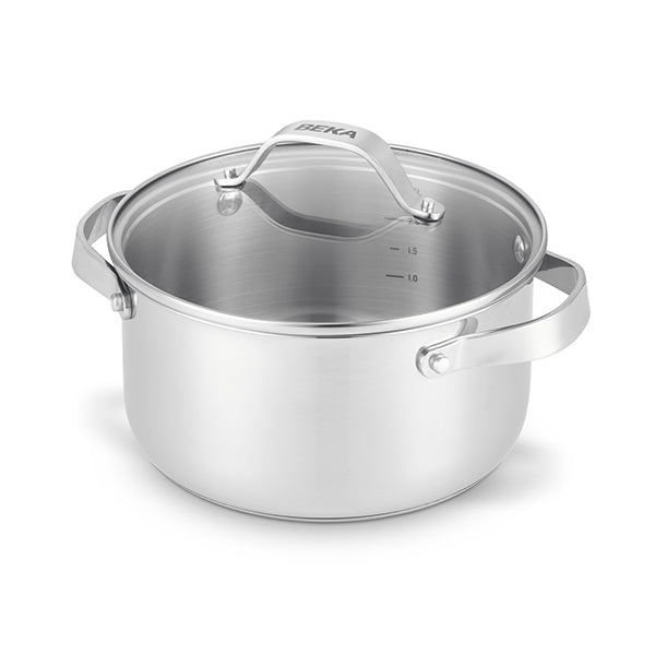Faitout inox avec couvercle Cicla 24 cm 5,2 L Beka - Mathon - 2