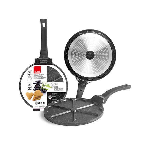 Poêle 6 mini crêpes en cœur 28 cm  Ibili - Mathon - 5