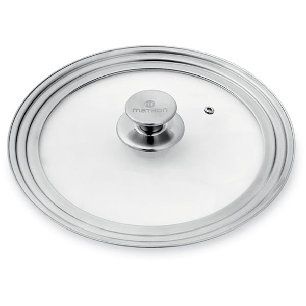 Couvercle en verre et inox multidiamètre 16, 18 et 20 cm Mathon - Mathon - 1