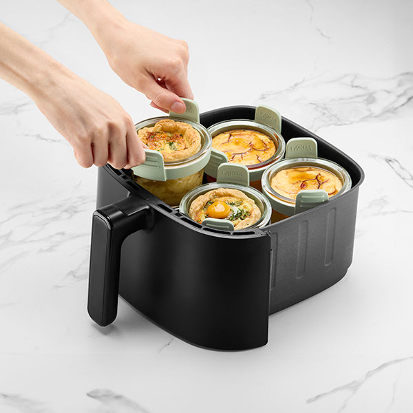Set de 4 mini-tasses en verre pour friteuse à air chaud Lékué - Mathon - 3