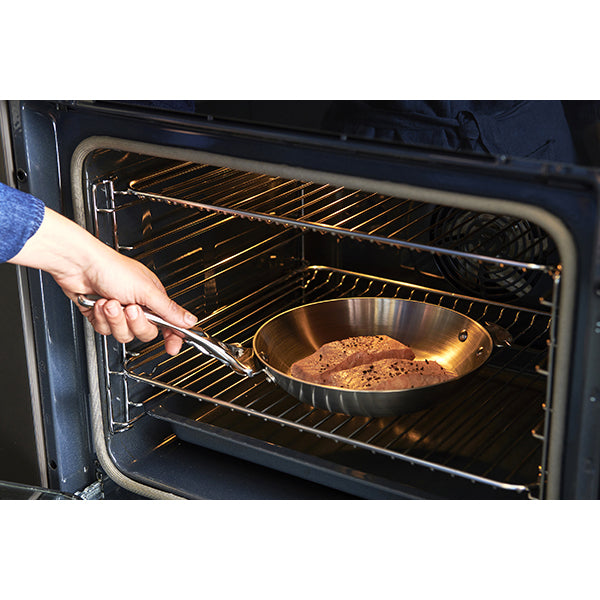 Lot 3 poêles tout inox Alchimy Loqy 20, 24 et 28 cm et manche amovible De Buyer - Mathon - 2