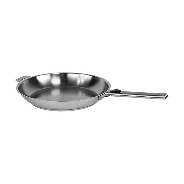 Lot 2 poêles tout inox Strate 24 et 28 cm et manche amovible Cristel - Mathon - 2