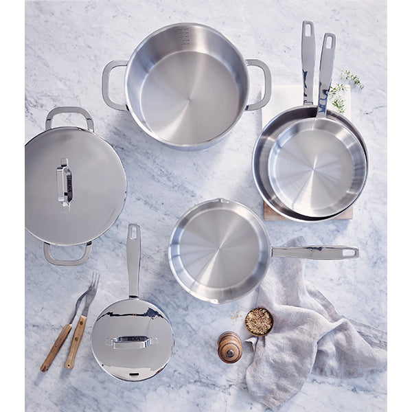 Lot 4 poêles à frire tout inox Maestro 20, 24, 28 et 32 cm   Beka - Mathon - 3