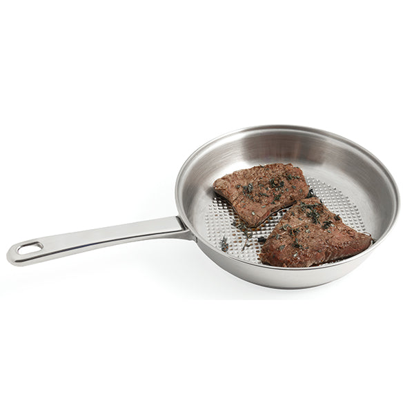 Lot 3 poêles tout inox avec fond grill 20, 24 et 28 cm Artame - Mathon - 2