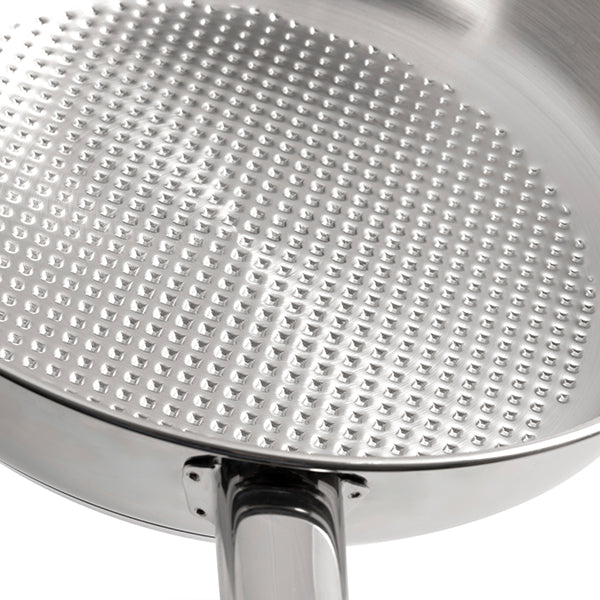 Lot 3 poêles tout inox avec fond grill 20, 24 et 28 cm Artame - Mathon - 5