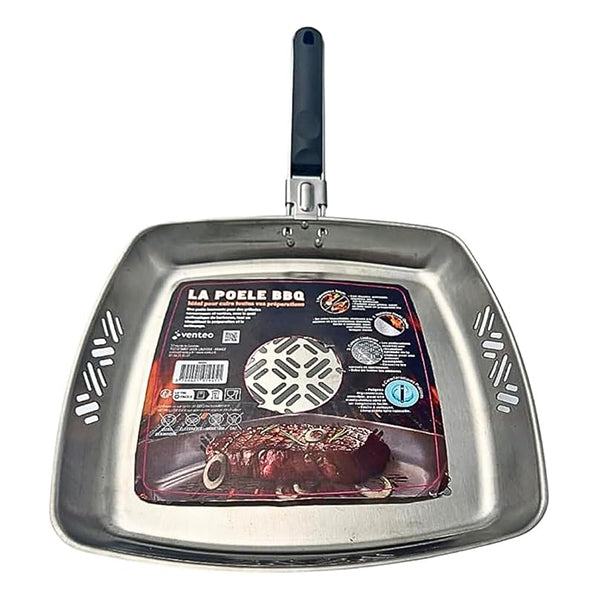 Poêle à barbecue en inox Kitchenpro - Mathon - 1
