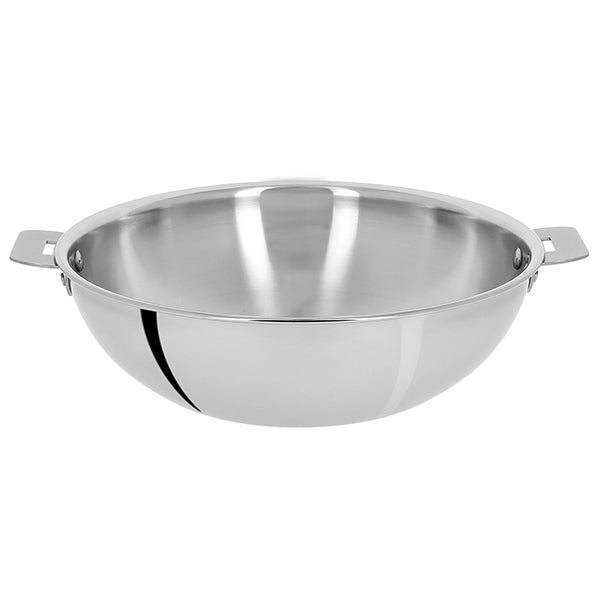Wok tout inox Casteline sans manche 30 cm Cristel - Mathon - 1