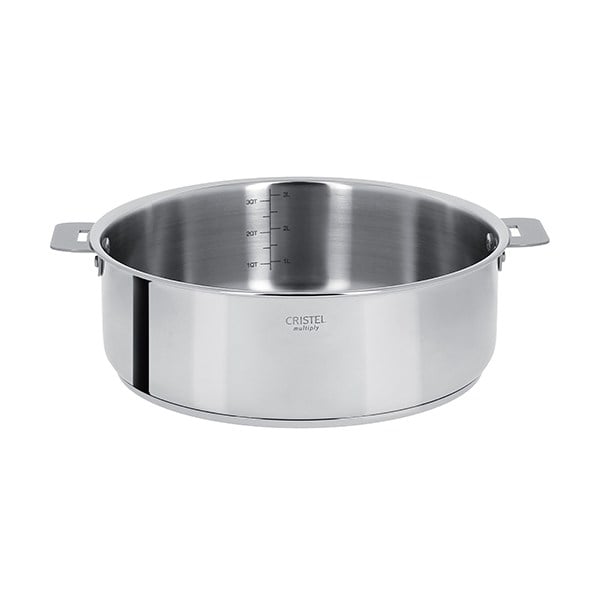 Sauteuse multiply tout inox Casteline sans manche 28 cm Cristel - Mathon - 1