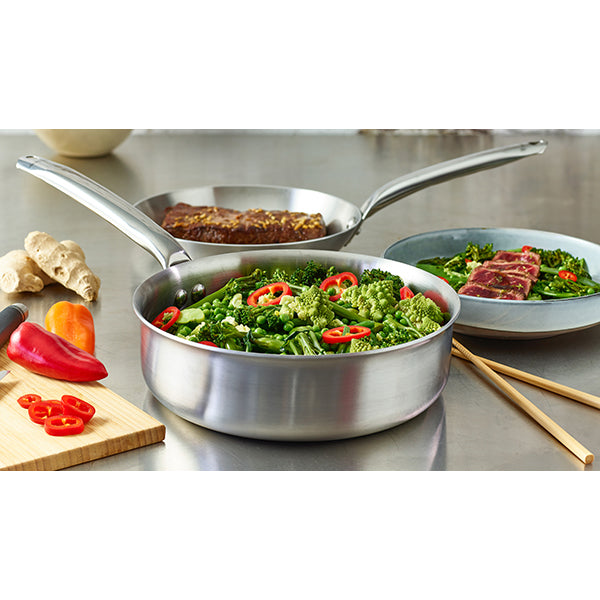 Sauteuse bord droit tout inox Alchimy 28 cm De Buyer - Mathon - 3