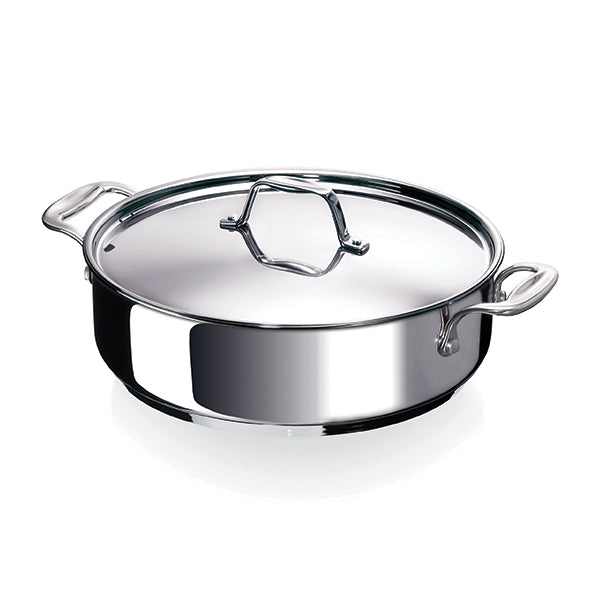 Sauteuse tout inox Chef 28 cm et couvercle Beka - Mathon - 1
