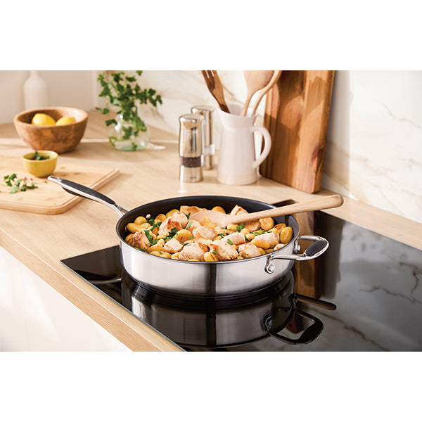 Sauteuse antiadhérente inox avec contre-poignée Excell’Inox 28 cm Mathon - Mathon - 2
